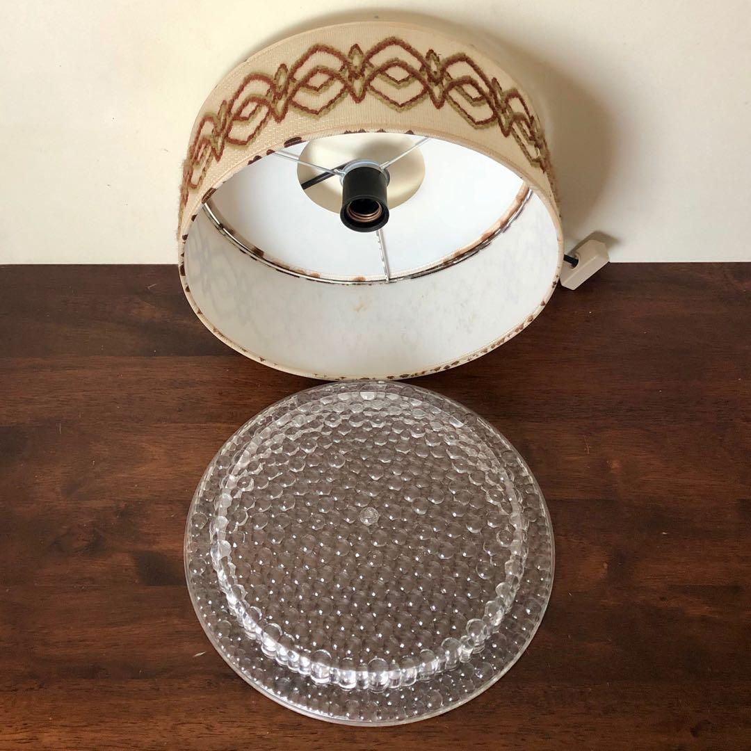 デンマーク　北欧ビンテージ　ジュートシェードペンダントランプ