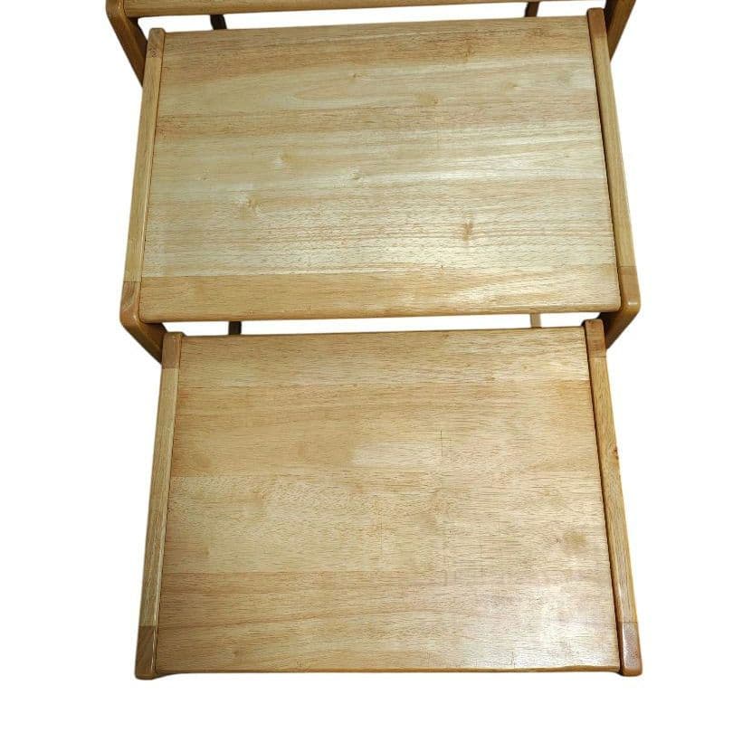 木製 ネストテーブル/花台/飾り台　大中小セット