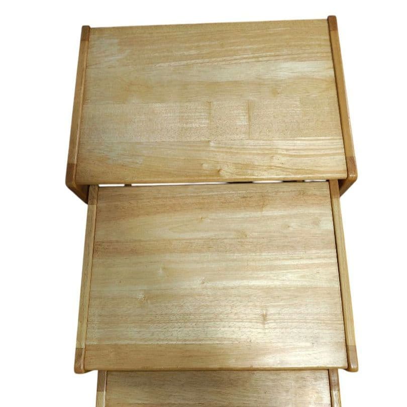 木製 ネストテーブル/花台/飾り台　大中小セット