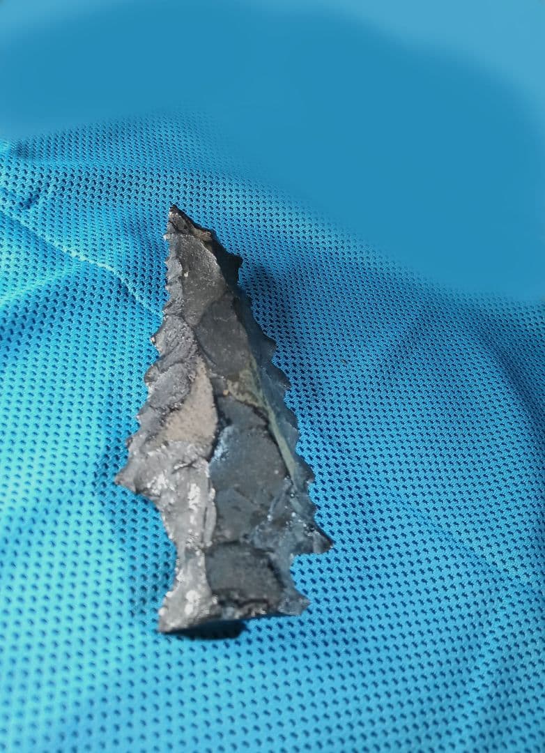 巨大石匙 スクレイパー 360 f 石器 サヌカイト 模写