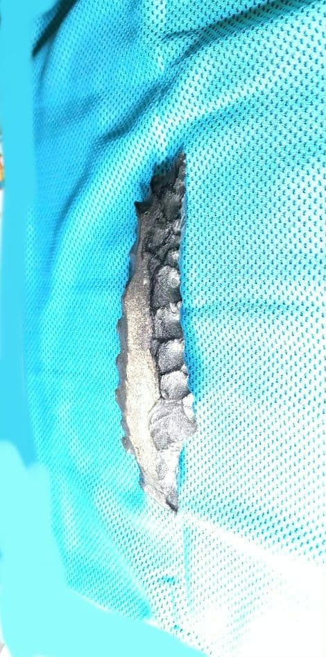 巨大石匙 スクレイパー 360 f 石器 サヌカイト 模写