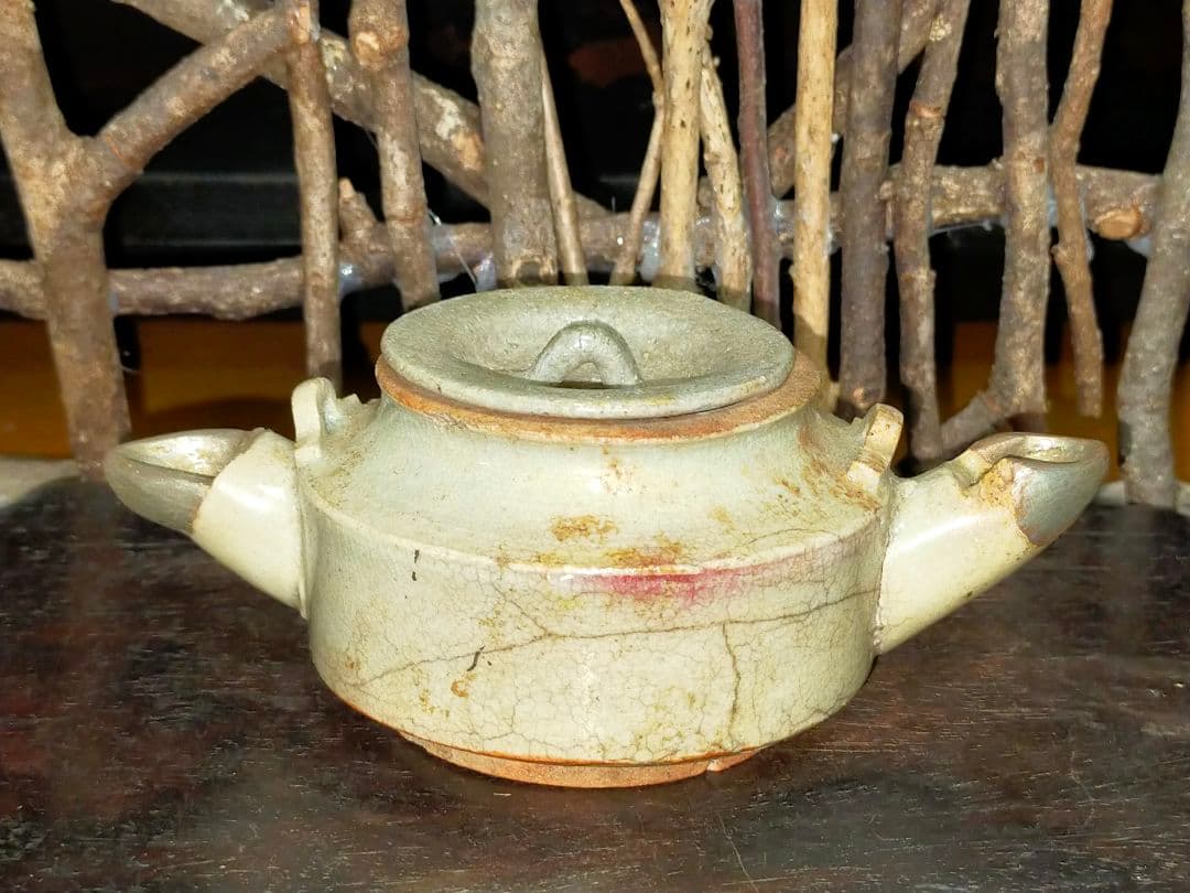 ♥御深井♥　急須　♥両口♥　発掘品　骨董　古玩