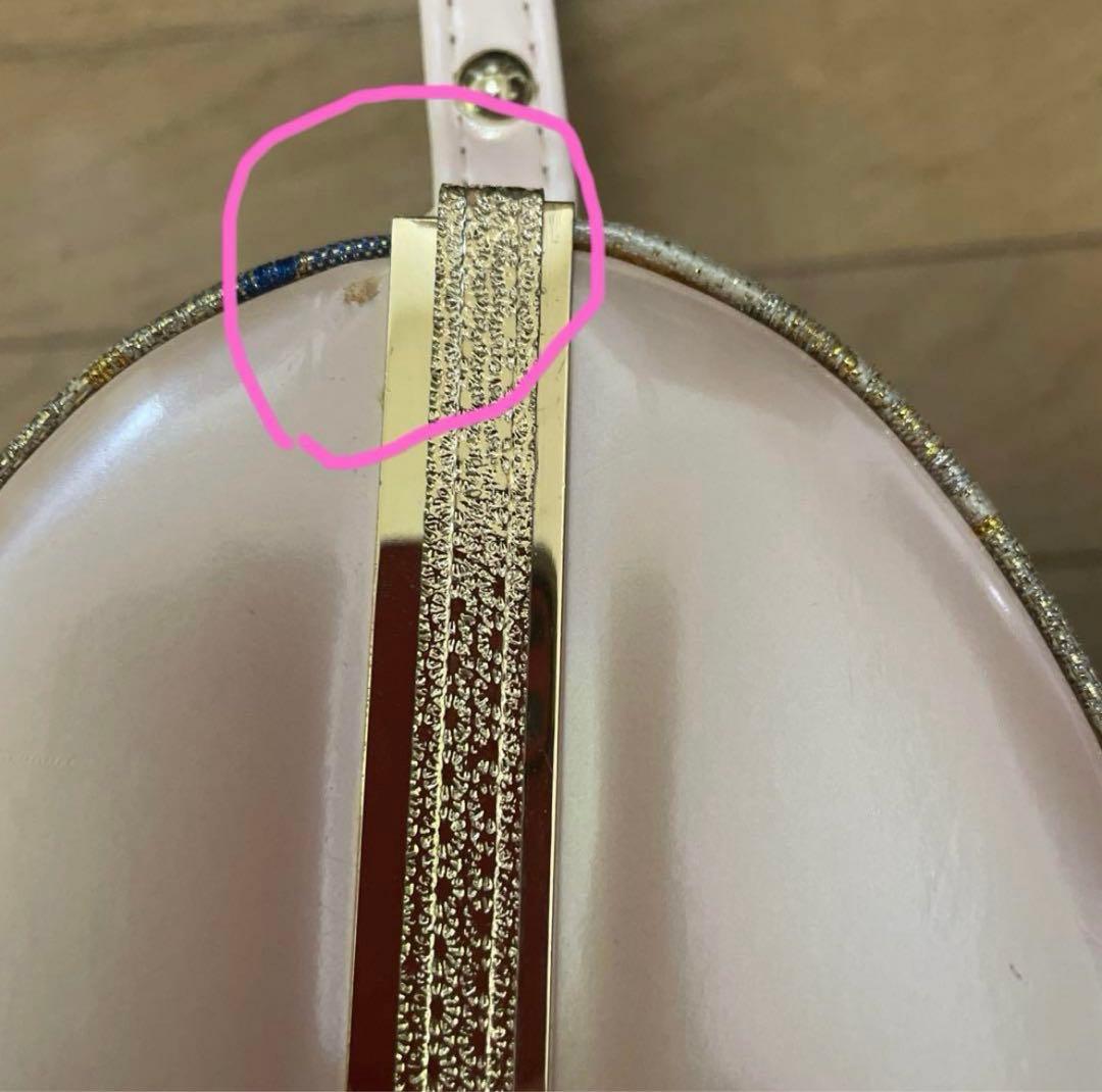 ピンク ホワイト 白 花柄 和装用バッグ、草履、髪飾りセット