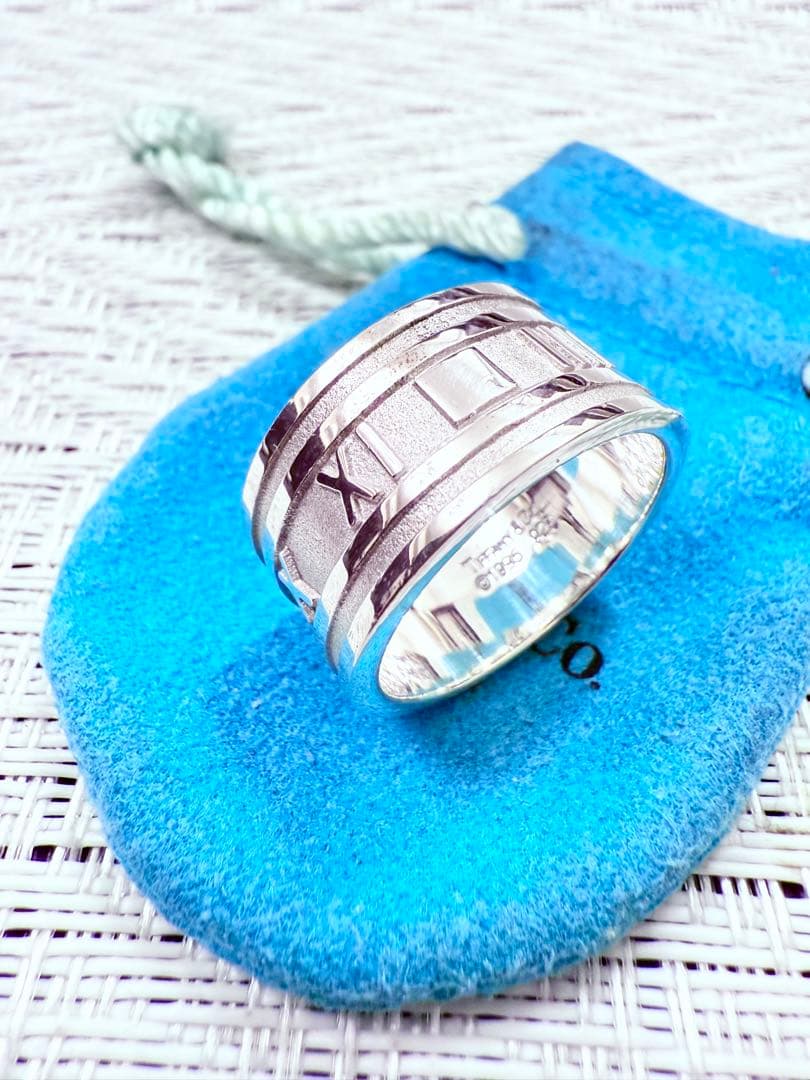 ユッキー様　ティファニー　アトラス　ワイド　指輪　リング　21.5号　研磨仕上済