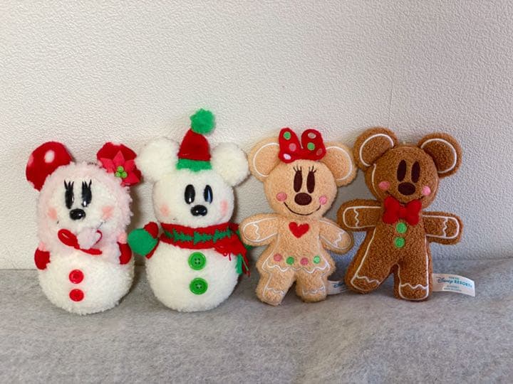 【まとめ売り】ディズニー ミッキー ミニー ぬいぐるみバッジ ストラップ