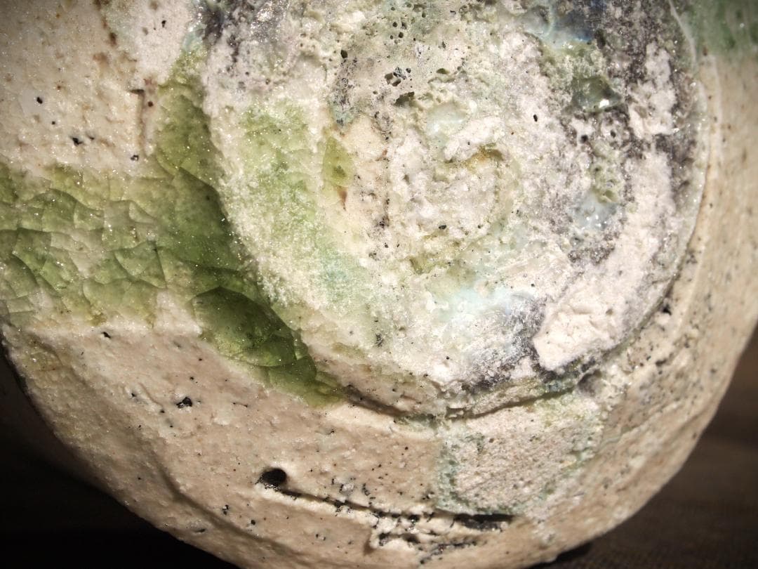 新作★辻村唯【師：辻村史朗】★自然釉小服茶碗★共箱・布