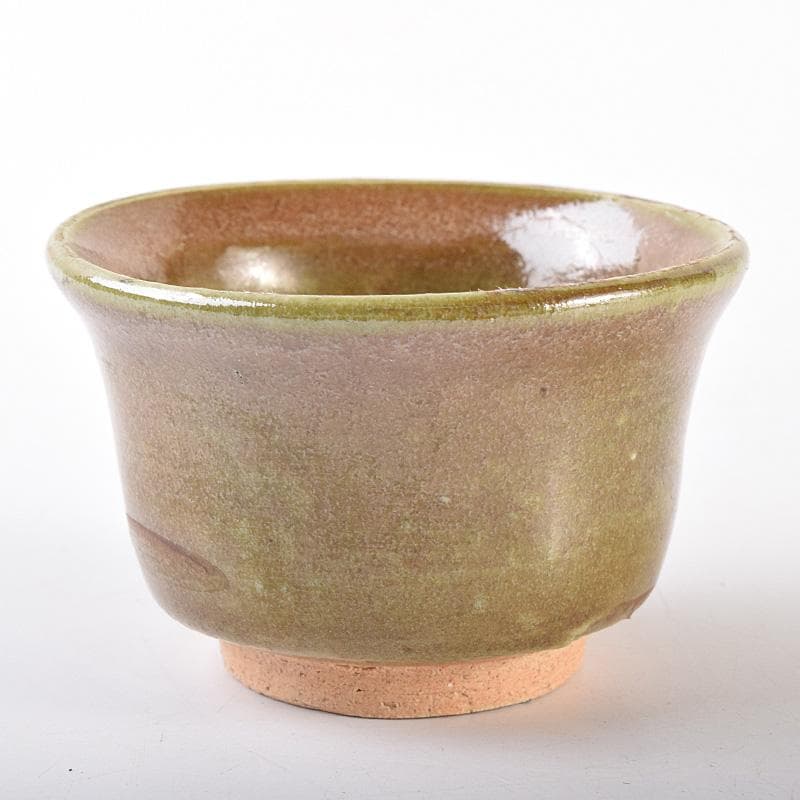 北大路魯山人作　織部　ぐい呑　盃　V　R7635