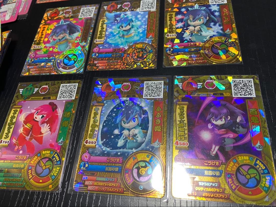 妖怪ウォッチ　カード　ふぶき姫　百鬼姫　椿姫