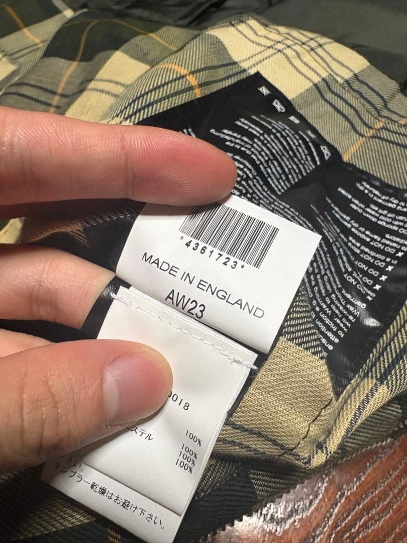 BarbourBEDALEセージ40 2023AW英国製正規品オイルドジャケット