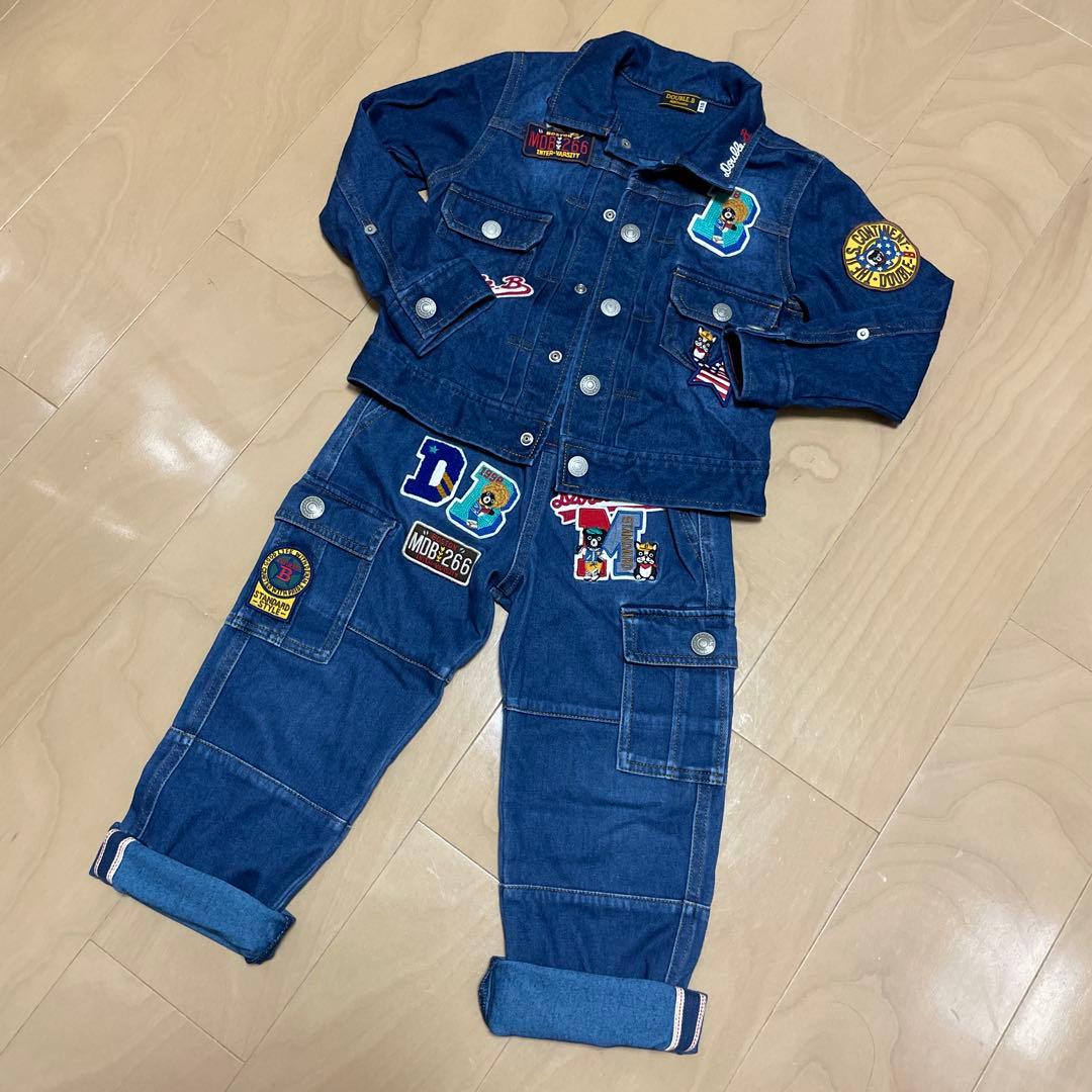 DOUBLE B デニム ジャケット パンツ セット 110