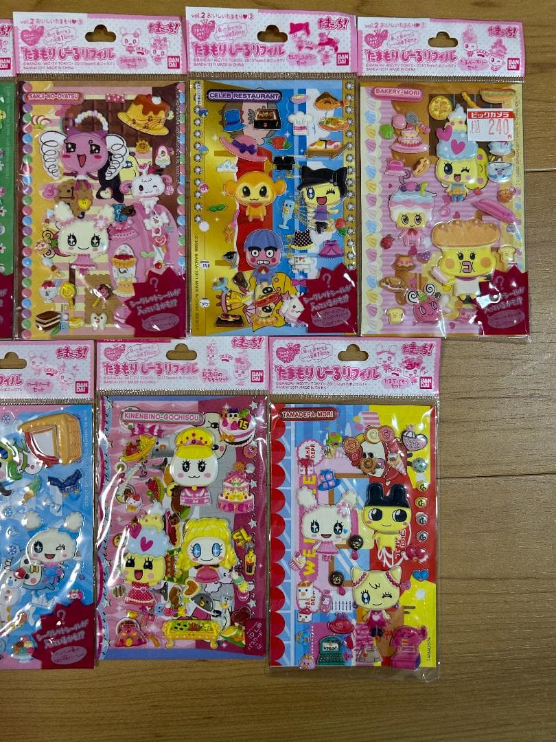 【希少】平成レトロ たまごっち たまもりしーる リフィル 9パックセット