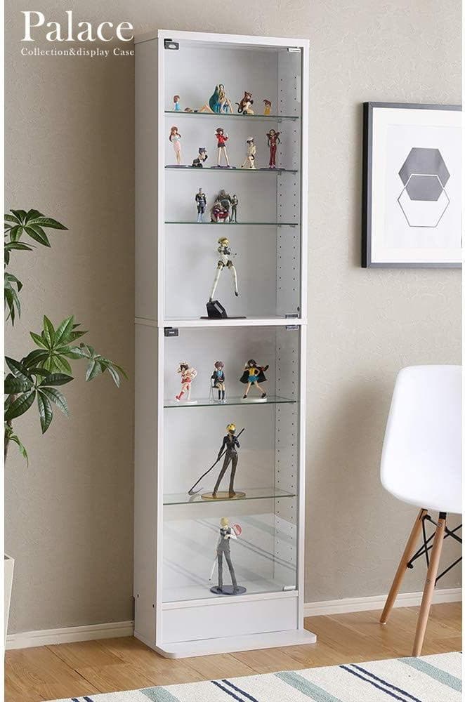 コレクションラック 奥行き19cm フィギュアケース ホワイト