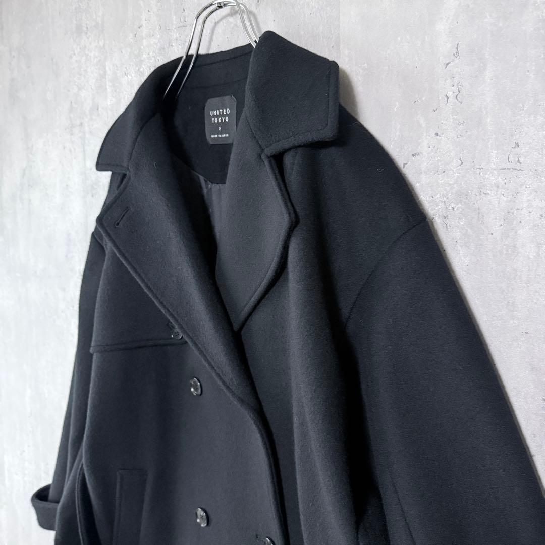 K*I様 ユナイテッドトウキョウ ビッグカラーコート 保温 撥水 ブラック WE