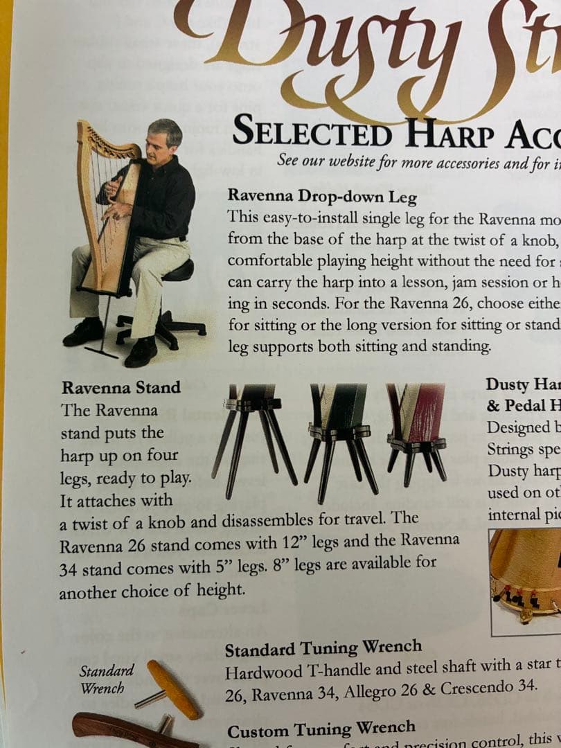 ハープ　ravenna26 ダスティストリングス