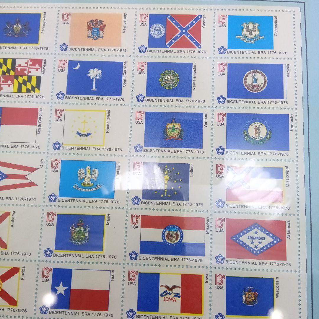 ケネディハーフダラー硬貨とアメリカ切手シート