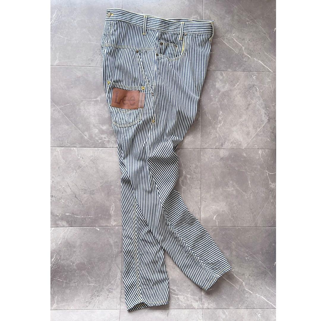 mercibeaucoup, × Lee ヒッコリー ストライプ サルエルパンツ