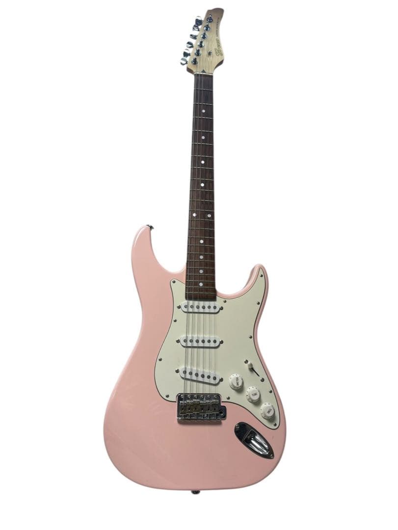 Greco WS-STD ピンク　ストラトタイプ　ギグバッグ付き
