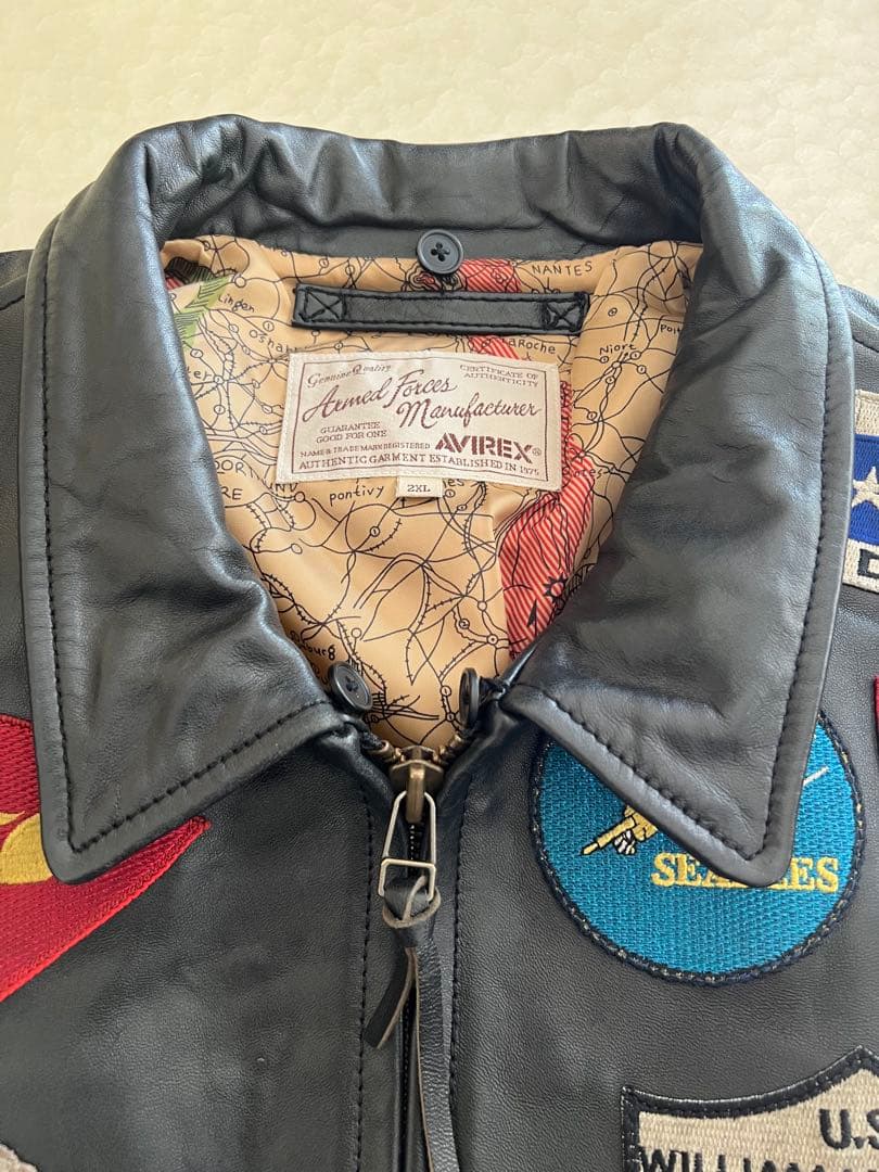 AVIREX レザージャケット 羊革