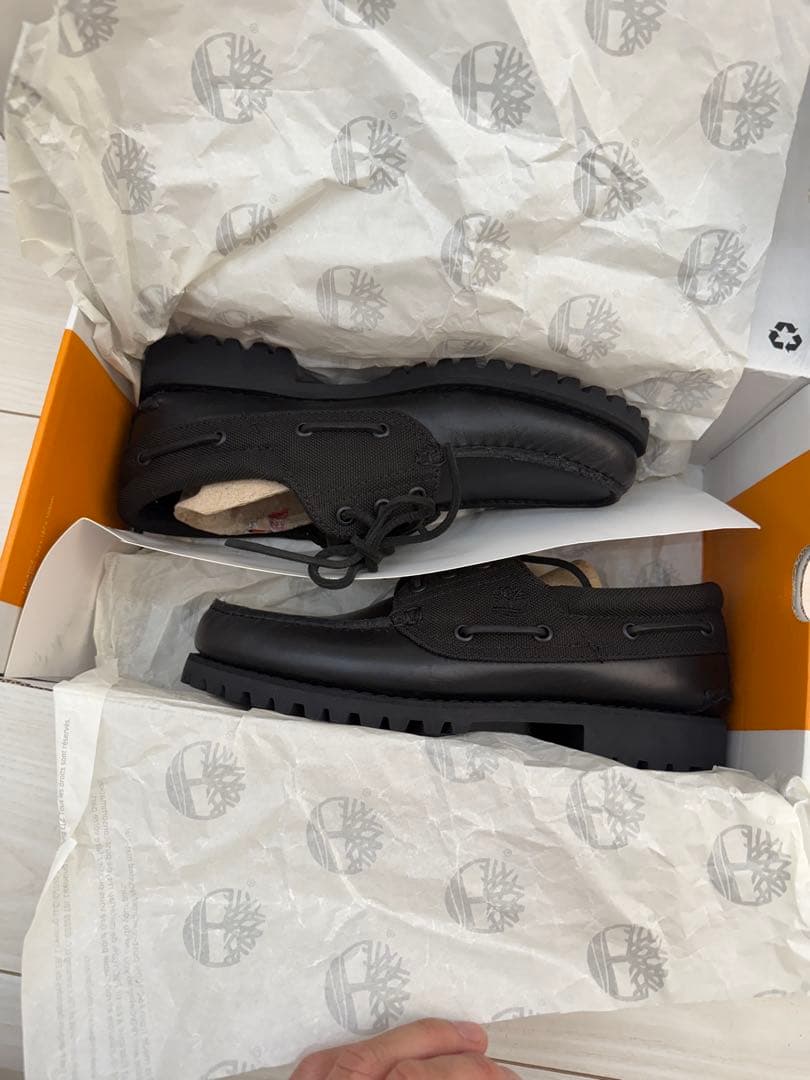 新品25.5 Timberland スリーアイ ブラック
