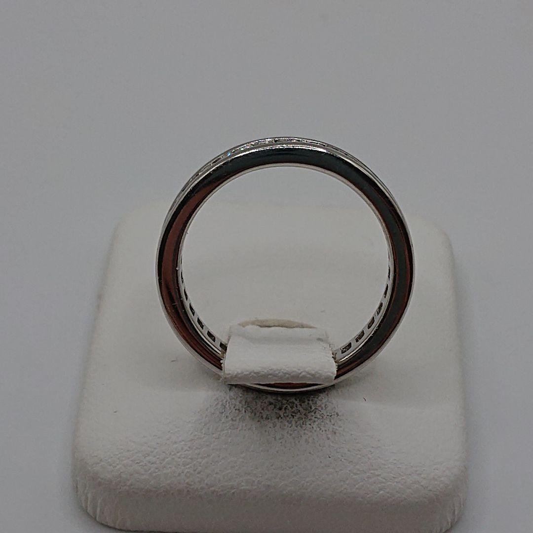 1カラット プリンセス フルエタニティ天然ダイヤモンドリングPt900