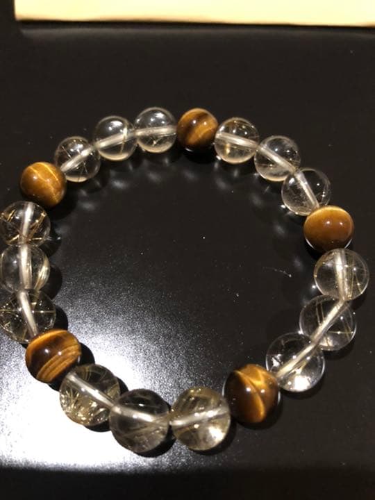 ルチル　タイガーアイ　ブレス　10ミリ