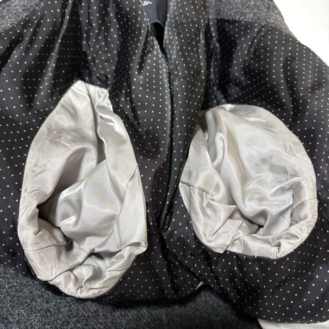 ポールスミスブラック×MOON社 チェスターコート ウール100 ライトメルトン