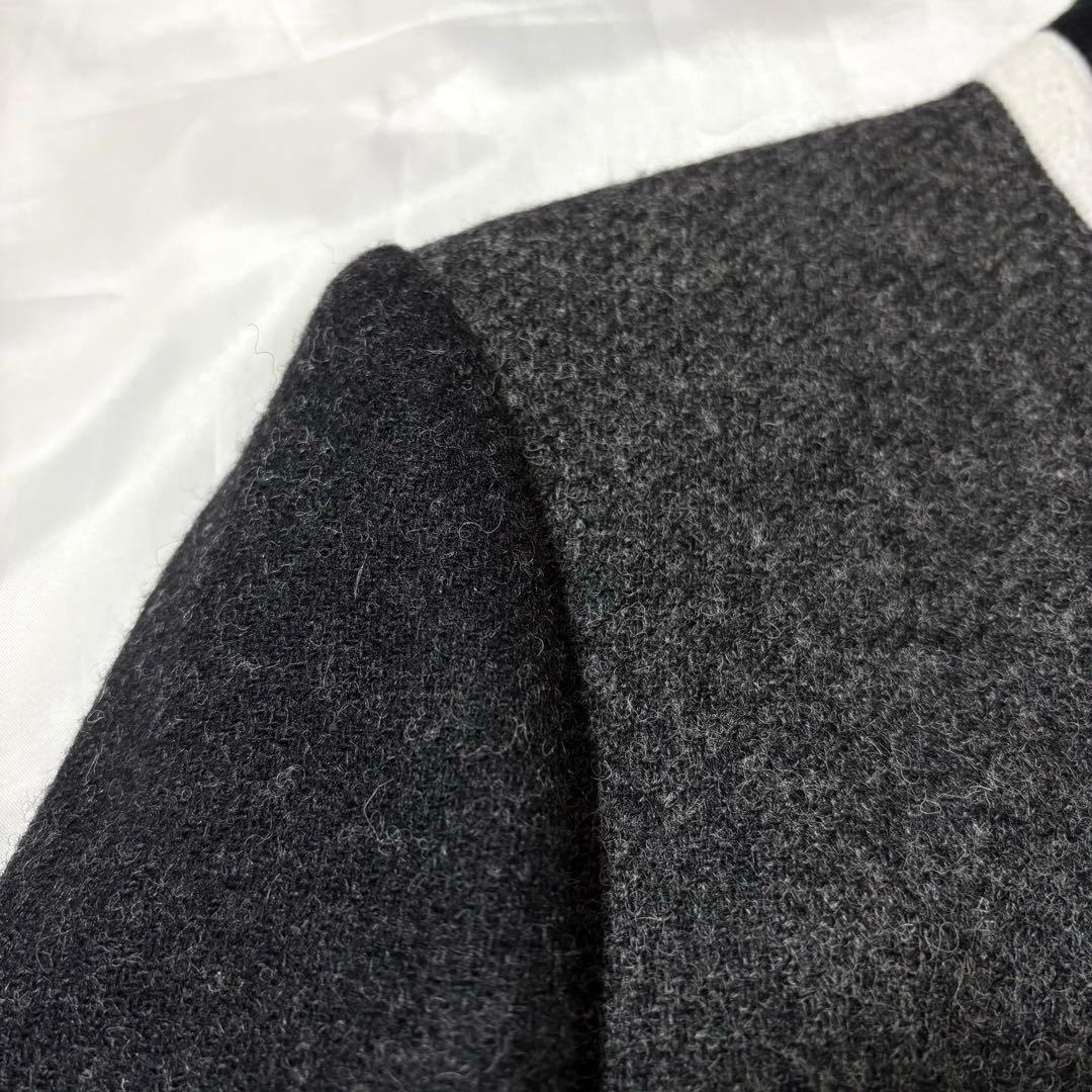 ポールスミスブラック×MOON社 チェスターコート ウール100 ライトメルトン