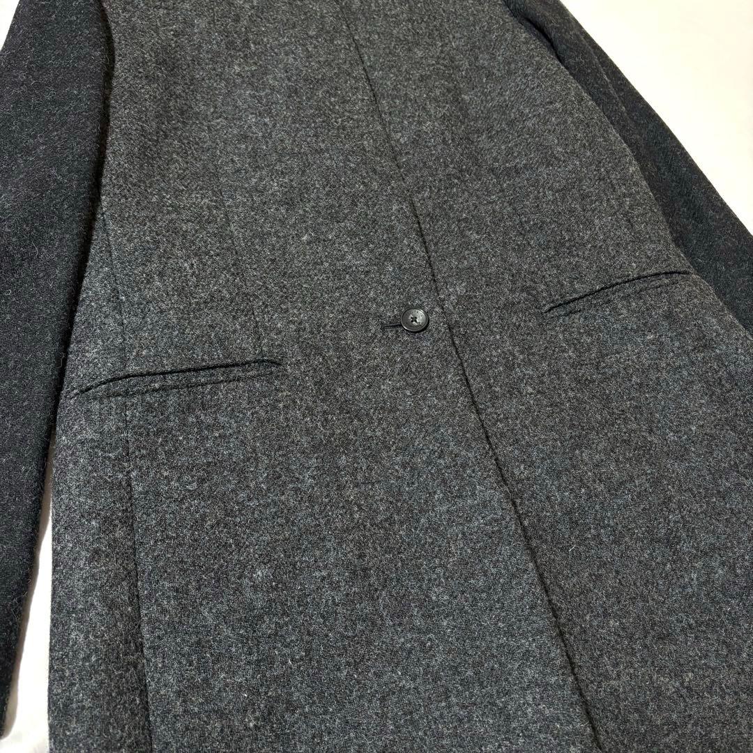 ポールスミスブラック×MOON社 チェスターコート ウール100 ライトメルトン