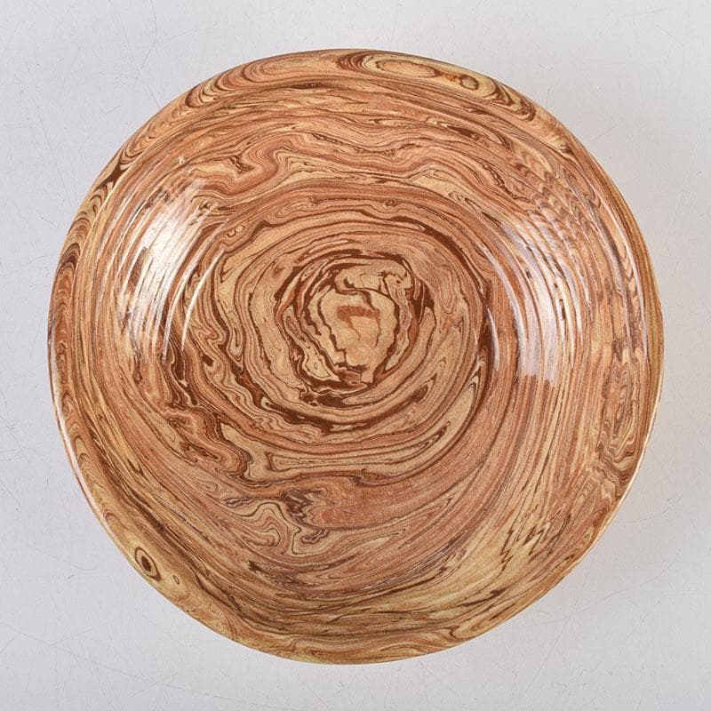 珉平焼　賀集珉平作　菓子鉢　時代箱　C　R9326