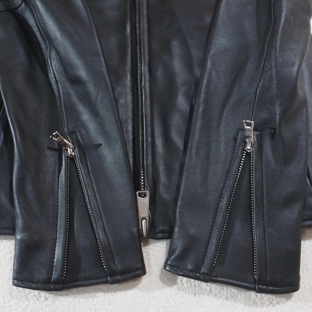 近年モデル バッファローボブズ ラムレザー ライダースジャケット ダウンライナー