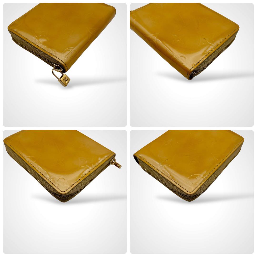 美品✨ルイヴィトン モノグラム ヴェルニ ブルーム ラウンドファスナー 折り財布