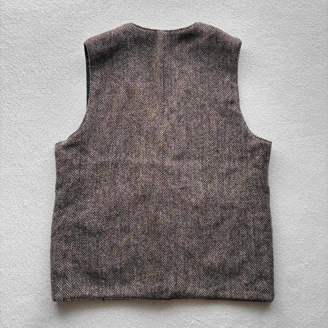 HARRIS TWEED USA製 ヘリンボーンベスト スコットランド産ウール
