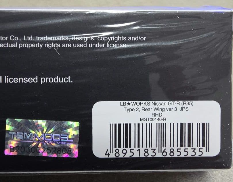 ミニカー MINIGT LB WORKS NISSAN GT-R -JPS 140