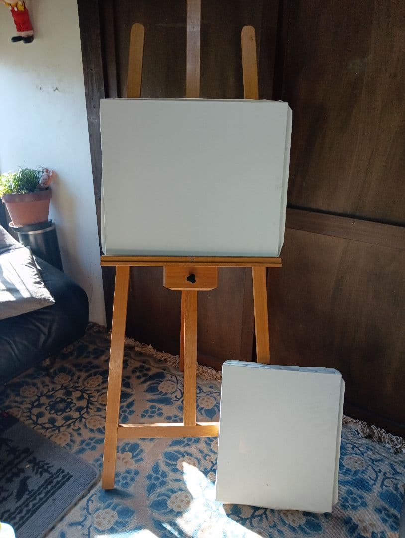 絵画創作応援！イーゼル・キャンバス付き！