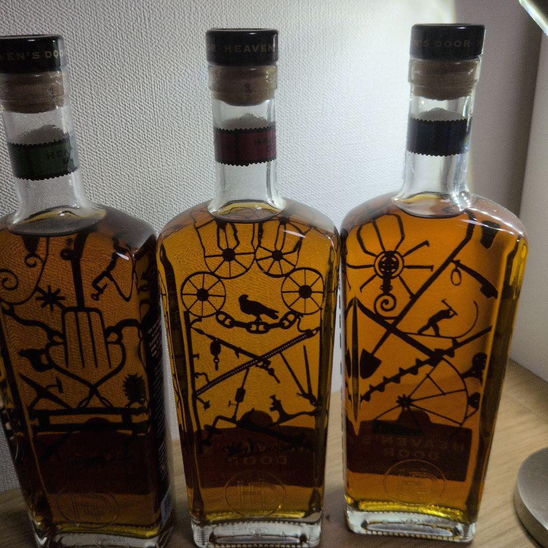 HEAVEN'S DOOR ストレートライウイスキー 他計３本。箱無し。未開栓。