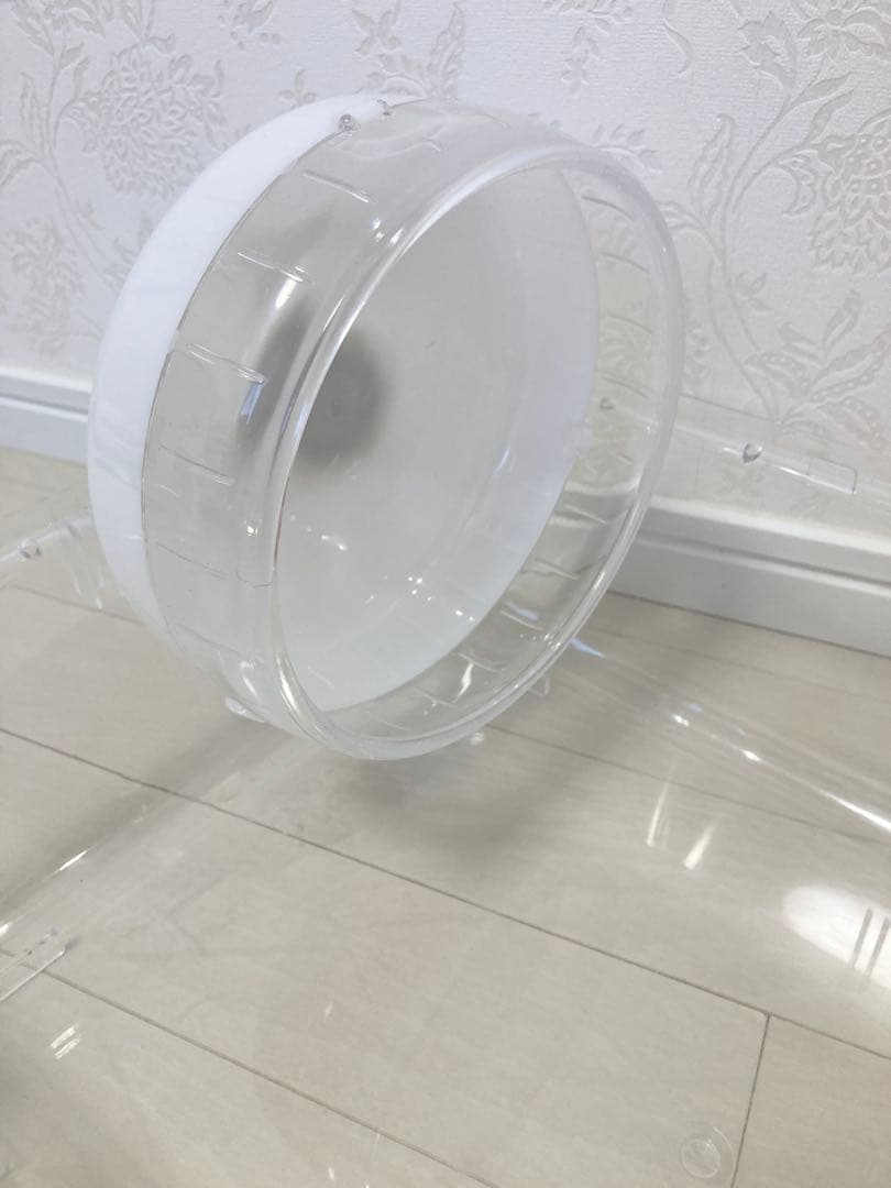 ハムスター ハリネズミ 透明プラスチックケージ 中型給水ボトル 回し車 セット