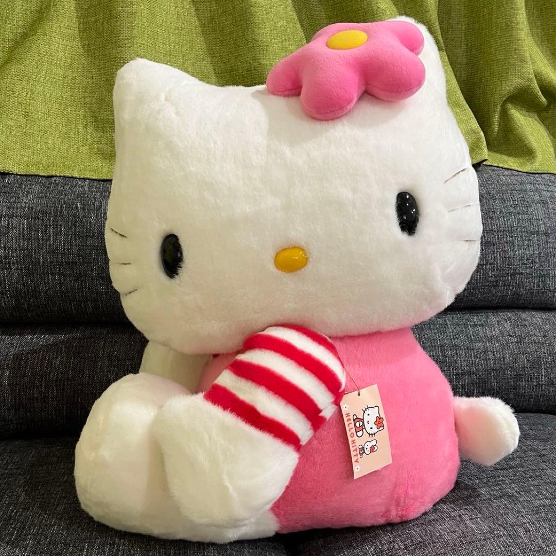 ハローキティ 特大ぬいぐるみ 1998年　お花キティ　レア