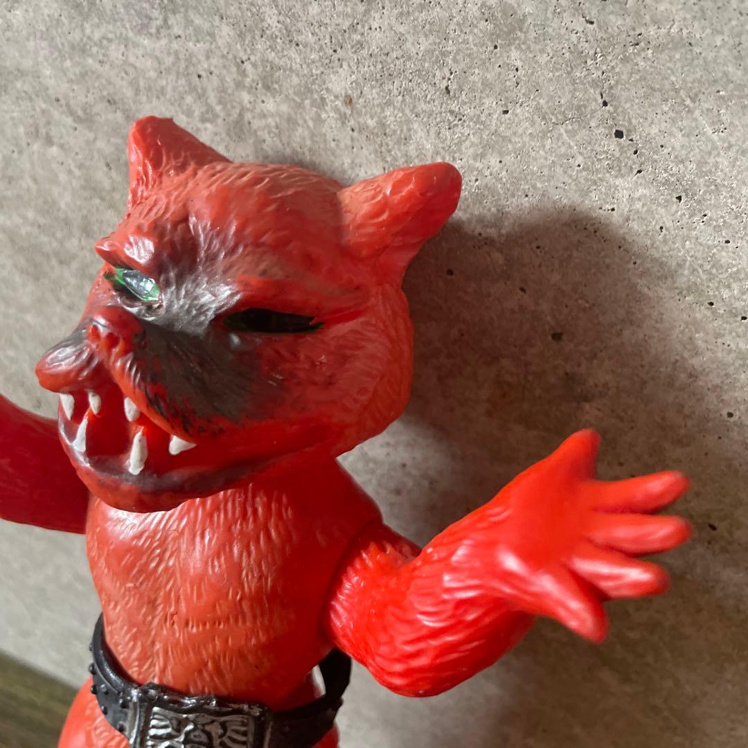 週末削除旧バンダイ当時物仮面ライダー怪人ムササビードルソフビ落書きなし刻印あり