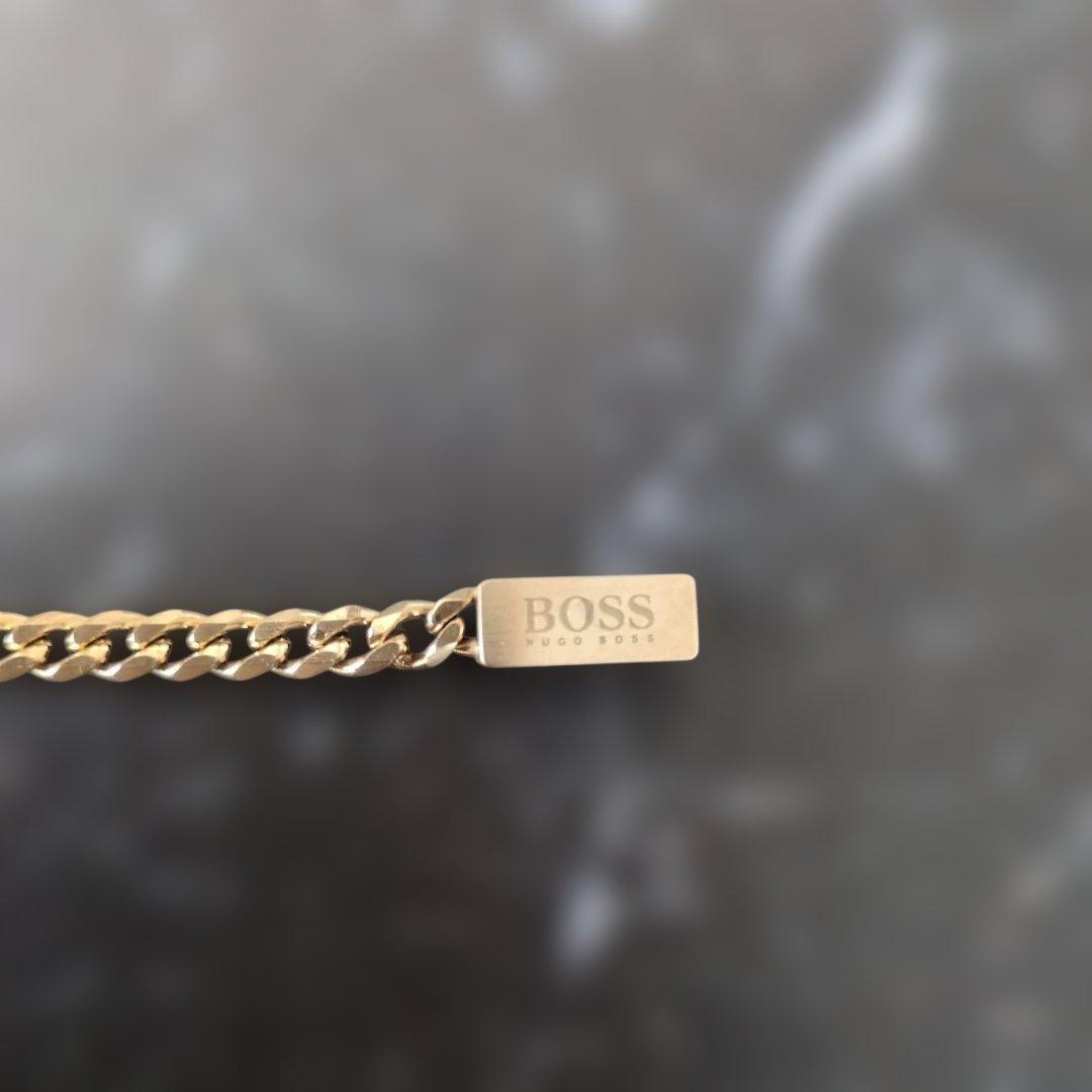 【人気商品】HUGO BOSS ヒューゴボス ロゴ入り チェーンブレスレット