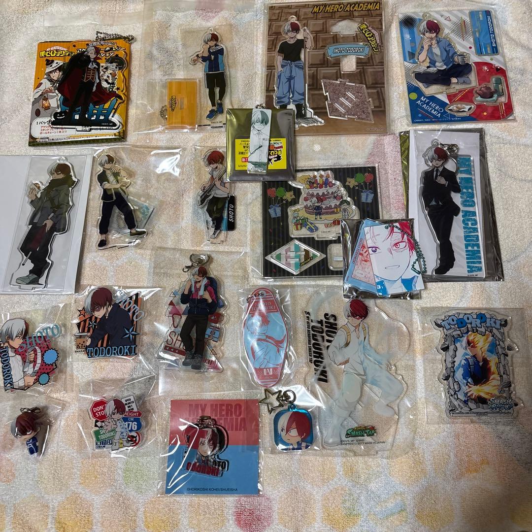 僕のヒーローアカデミア 轟焦凍 ヒロアカ 缶バッジ アクスタ ぬいぐるみ