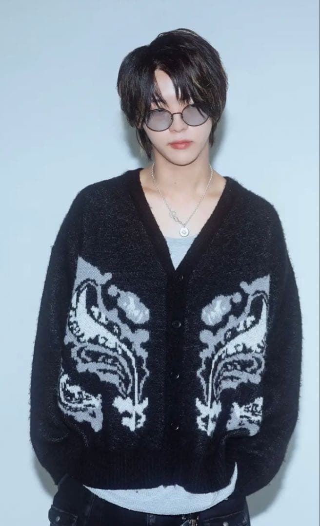 ミュージシャン CHRONOIZM FLOWER CARDIGAN XL