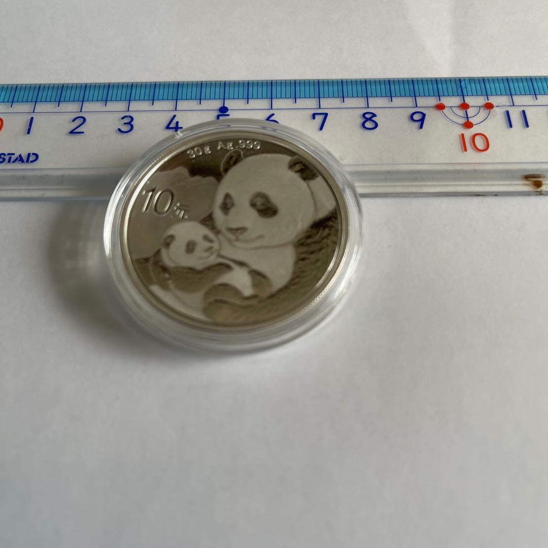 2個に変更しました。2019年 パンダ 銀貨 30g 純銀99.9％