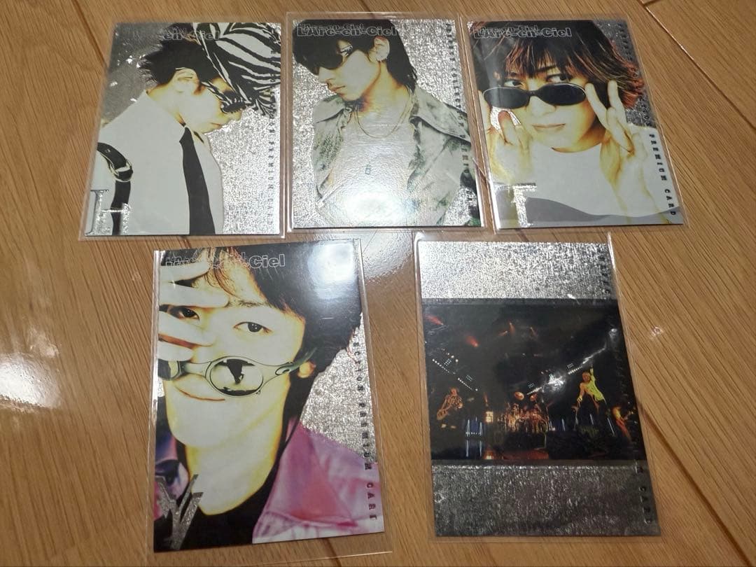 トレカ B賞 シルバーカード 5種セット ラル ク L'Arc hyde カード