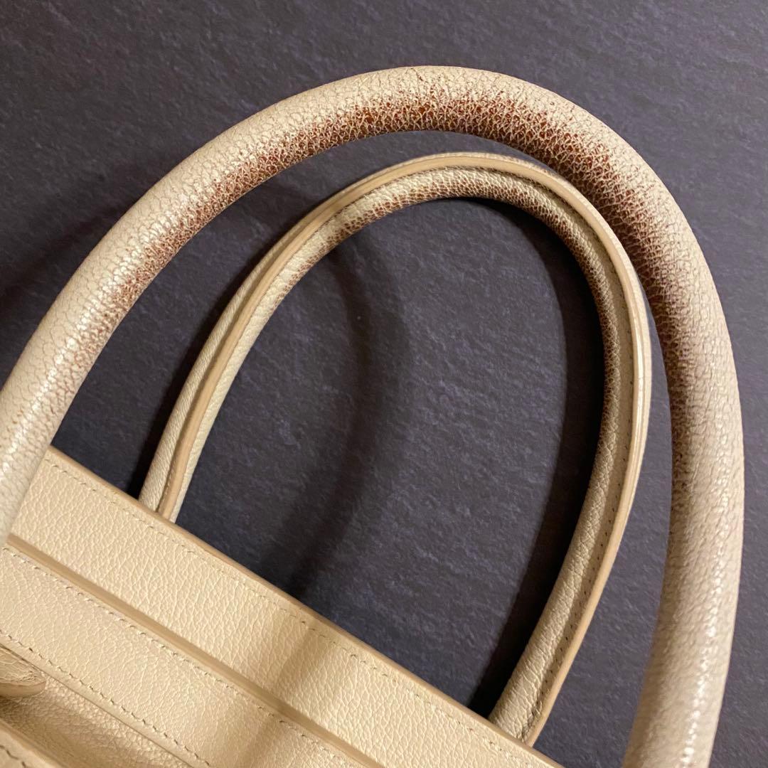 ✿CELINE✿ラゲージ マイクロショッパー ホワイト アイボリー 白