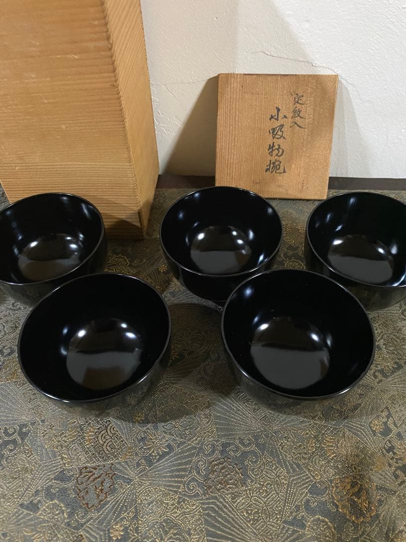 輪島塗　小吸い物椀　新品　超美品　5個　懐石道具