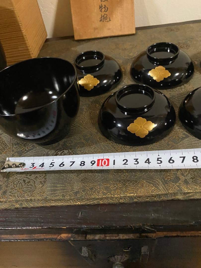 輪島塗　小吸い物椀　新品　超美品　5個　懐石道具
