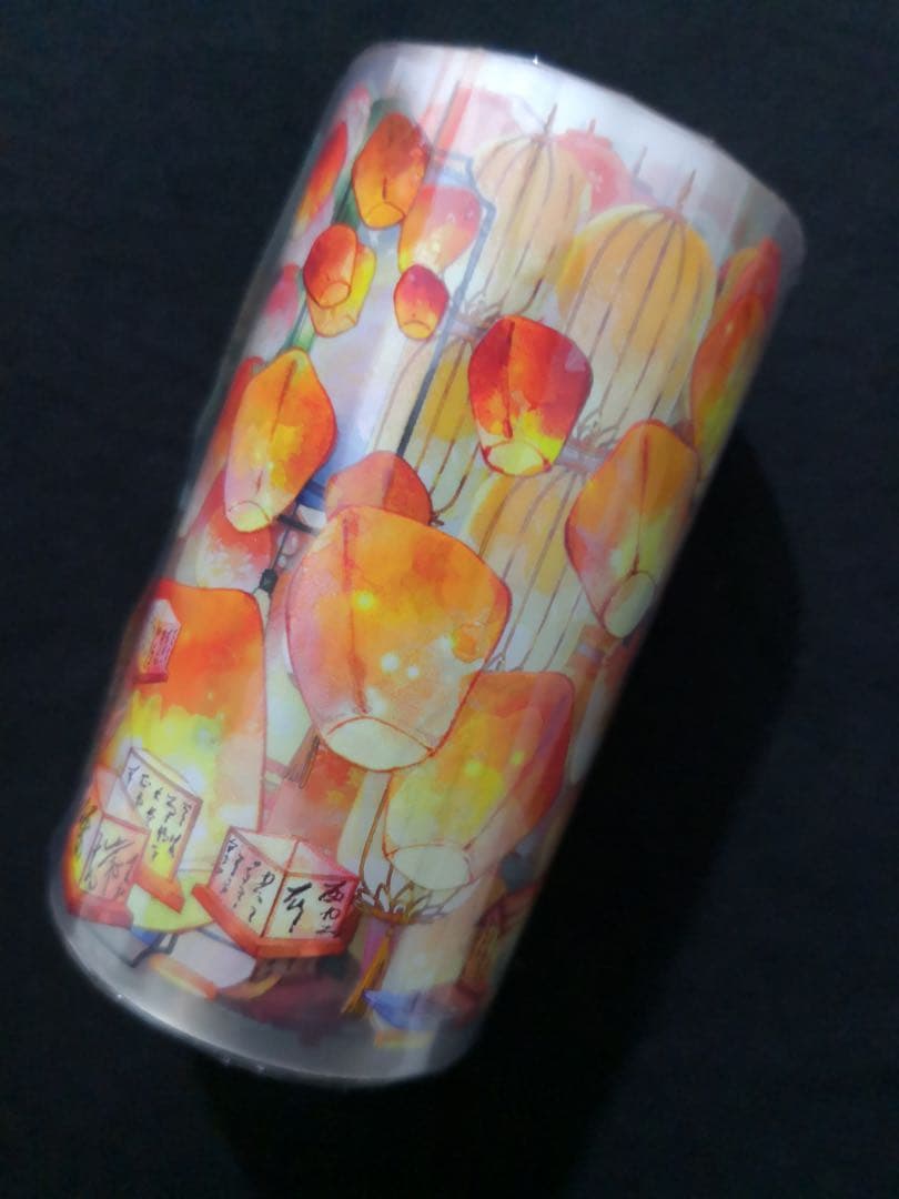 【8718】海外　マステ　5m巻売り　PETマスキングテープ　灯篭