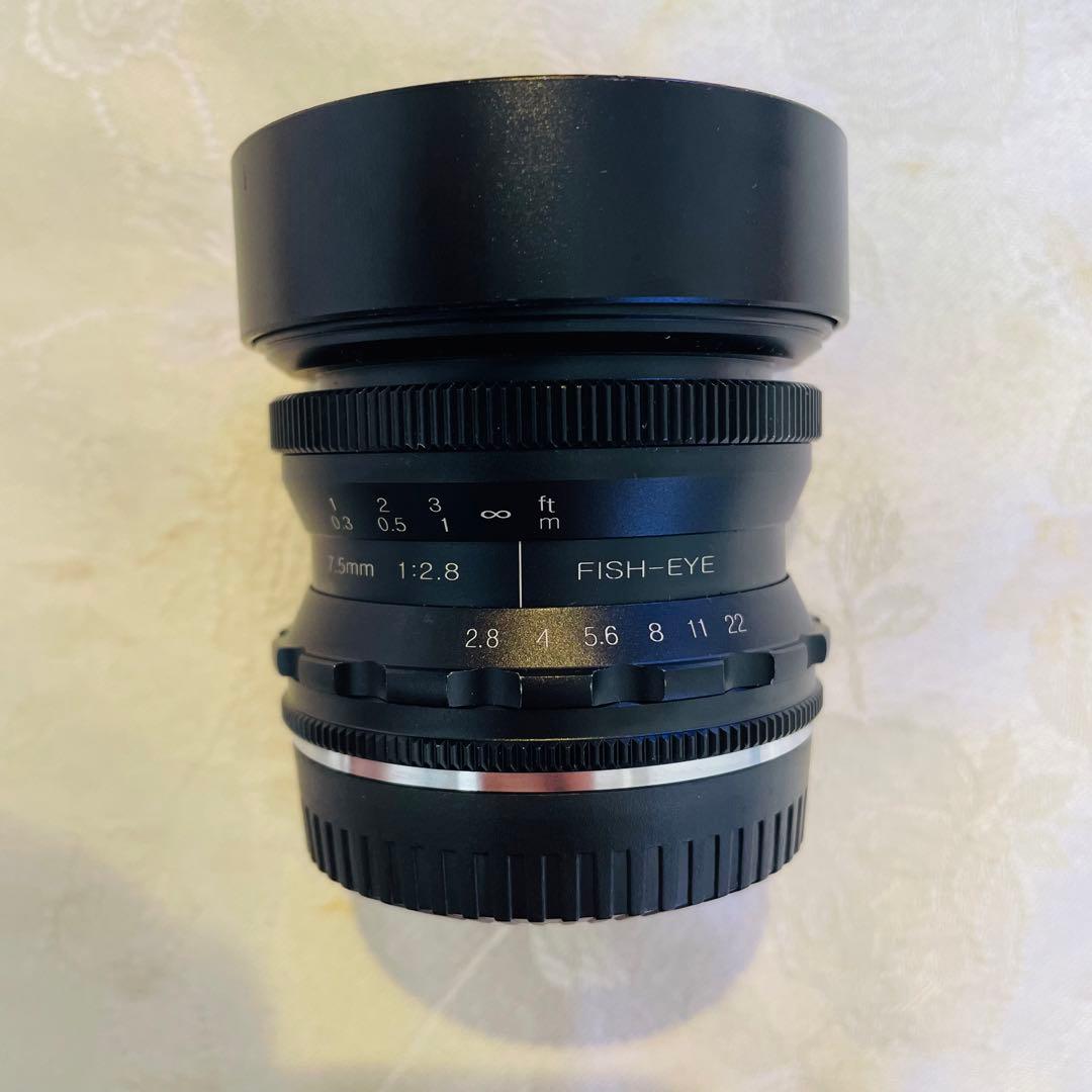 PERGEAR 7.5mm F2.8 カメラ交換レンズ 超広角 魚眼レンズ