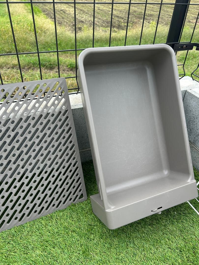 アイリスプラザ トイレ一体型キャットケージ3段 グレー 3段グレー