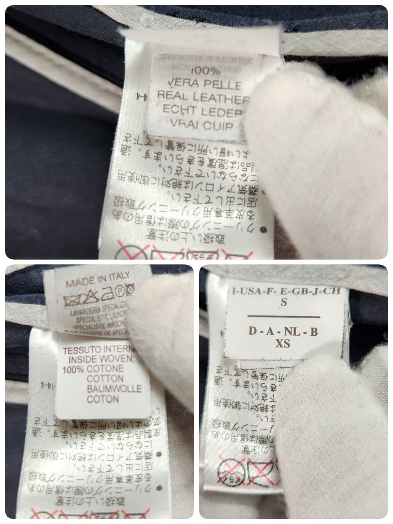 超高級 ブルネロクチネリ シングルライダース ラムレザー ダブルジップ M